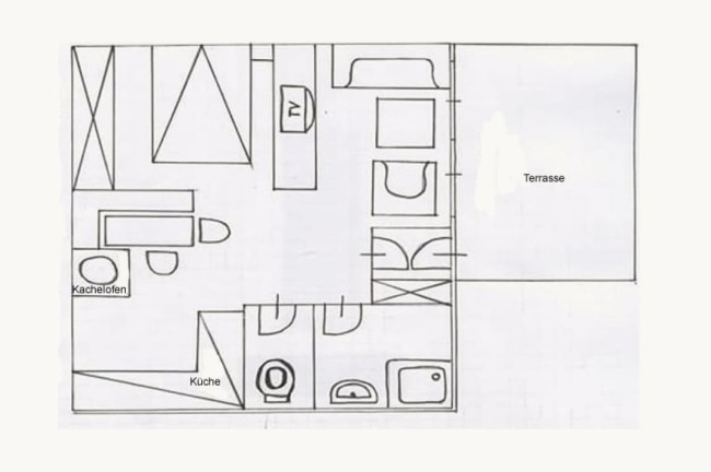 Grundriss Appartement "Speiereck"