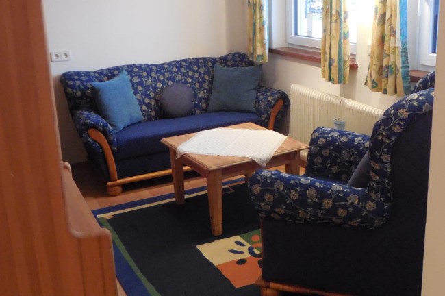 Sitzecke im Appartement Speiereck