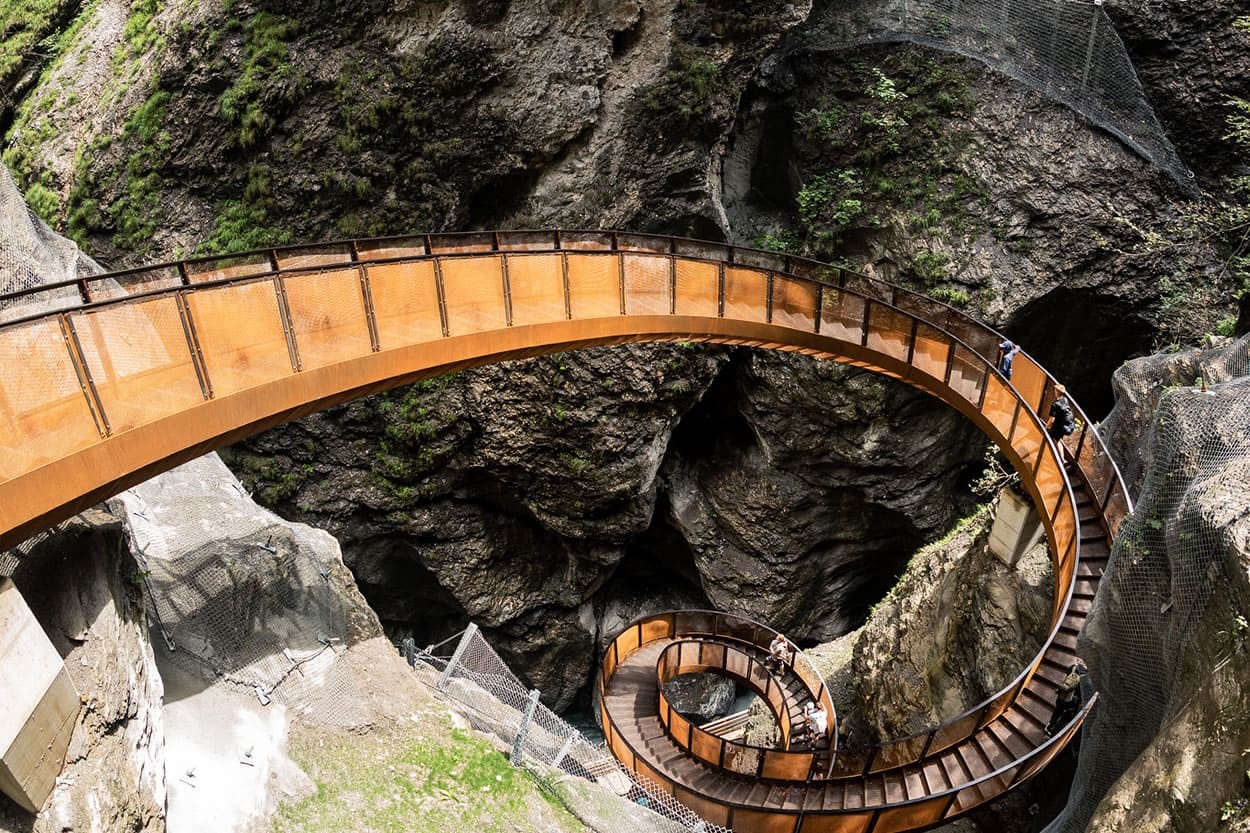 Liechtensteinklamm mit Helixtreppe © TVB St. Johann im Pongau