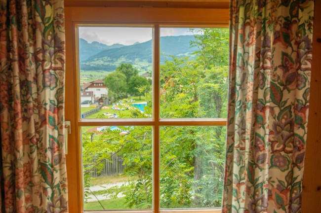 Blick aus dem Fenster im Örglwirt's Gut