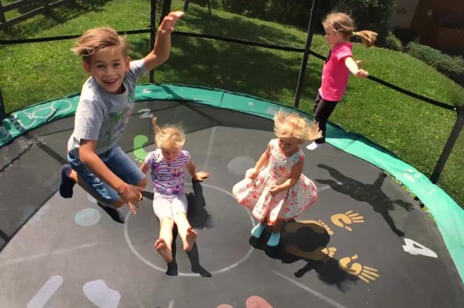 Trampoline jumping