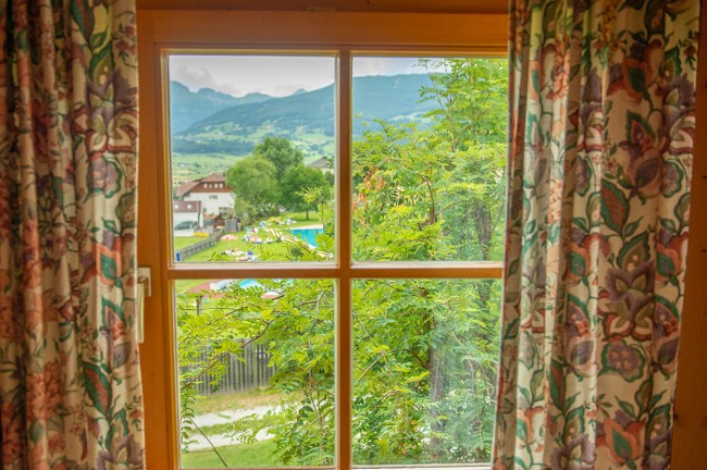 View from the window to the SAMSUNN swimming pool