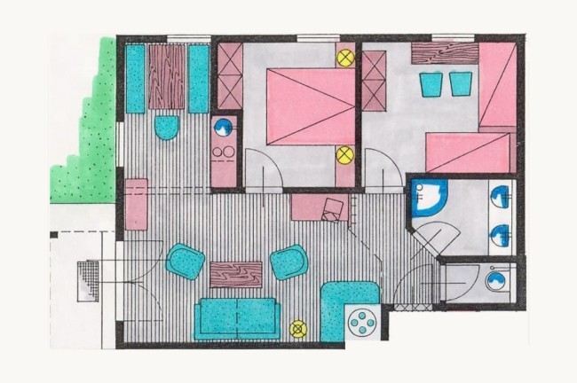 Floor plan apartment type B