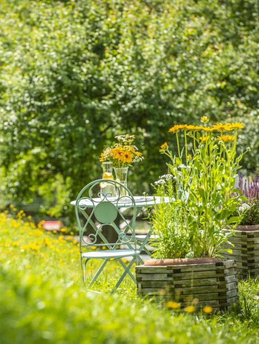 Blooming garden at Hotel Örglwirt