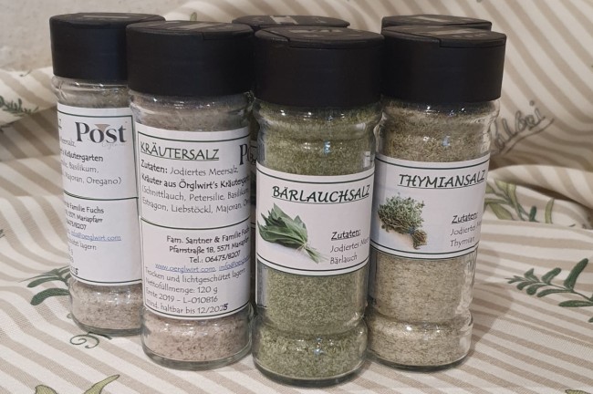Eigenkreation: unsere Kräutersalz-Mischungen