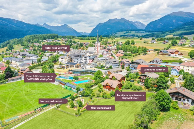 Lage unserer Betriebe in Mariapfarr