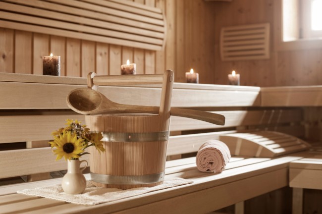 Aufgusseimer in der Sauna