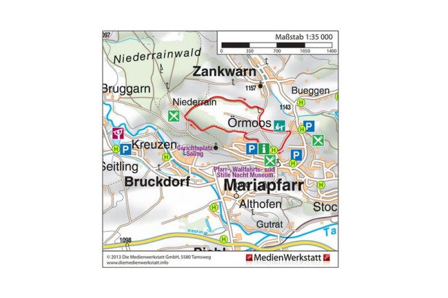 Skizze Nordic Walking Tour 1