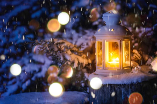 Laterne zu Weihnachten