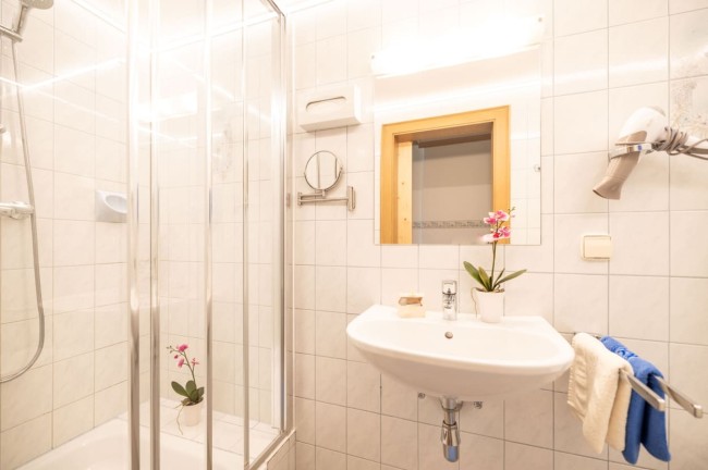 Badezimmer im Einbettzimmer